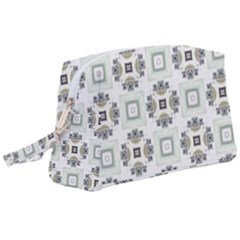 Background Pattern Retro Vintage Wristlet Pouch Bag (large)