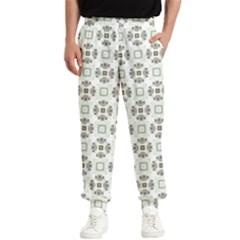 Background Pattern Retro Vintage Men s Elastic Waist Pants by Maspions