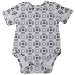 Background Pattern Retro Vintage Baby Short Sleeve Bodysuit