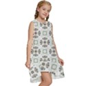 Background Pattern Retro Vintage Kids  Frill Swing Dress View3