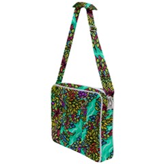 Background Leaves River Nature Cross Body Office Bag