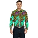 Background Leaves River Nature Men s Long Sleeve  Shirt View1