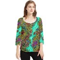 Background Leaves River Nature Chiffon Quarter Sleeve Blouse View1