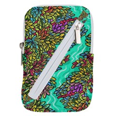 Background Leaves River Nature Belt Pouch Bag (small)