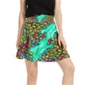 Background Leaves River Nature Waistband Skirt View1