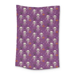 Skull Halloween Pattern Small Tapestry