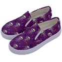 Skull Halloween Pattern Kids  Canvas Slip Ons View2