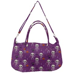 Skull Halloween Pattern Removable Strap Handbag by Maspions