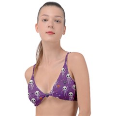 Skull Halloween Pattern Knot Up Bikini Top