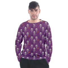 Skull Halloween Pattern Men s Long Sleeve Raglan T-shirt