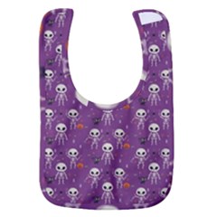 Skull Halloween Pattern Baby Bib by Maspions