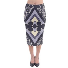 Pattern Design Scrapbooking Midi Pencil Skirt