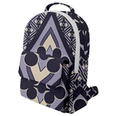 Pattern Design Scrapbooking Flap Pocket Backpack (small)