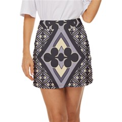 Pattern Design Scrapbooking Mini Front Wrap Skirt