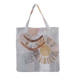 Boho Background Leaves Botanical Grocery Tote Bag