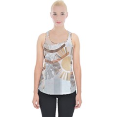 Boho Background Leaves Botanical Piece Up Tank Top