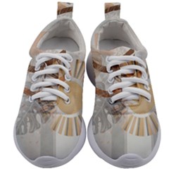 Boho Background Leaves Botanical Kids Athletic Shoes by Maspions