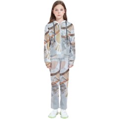 Boho Background Leaves Botanical Kids  Tracksuit