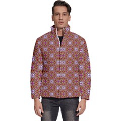 Illustrations Background Pattern Mandala Seamless Men s Puffer Bubble Jacket Coat