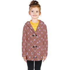 Illustrations Background Pattern Mandala Seamless Kids  Double Breasted Button Coat