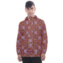 Illustrations Background Pattern Mandala Seamless Men s Front Pocket Pullover Windbreaker