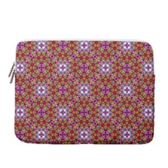 Illustrations Background Pattern Mandala Seamless 15  Vertical Laptop Sleeve Case With Pocket by Maspions