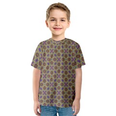 Art Illustrations Background Pattern Mandala Seamless Kids  Sport Mesh T-shirt