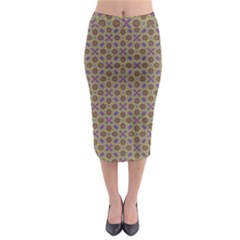 Art Illustrations Background Pattern Mandala Seamless Midi Pencil Skirt