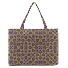 Art Illustrations Background Pattern Mandala Seamless Zipper Medium Tote Bag