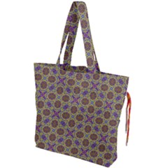 Art Illustrations Background Pattern Mandala Seamless Drawstring Tote Bag