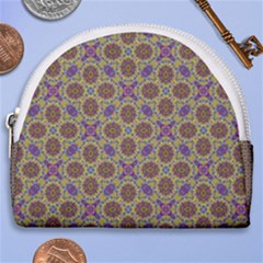 Art Illustrations Background Pattern Mandala Seamless Horseshoe Style Canvas Pouch