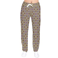 Art Illustrations Background Pattern Mandala Seamless Women Velvet Drawstring Pants