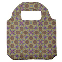 Art Illustrations Background Pattern Mandala Seamless Premium Foldable Grocery Recycle Bag by Maspions