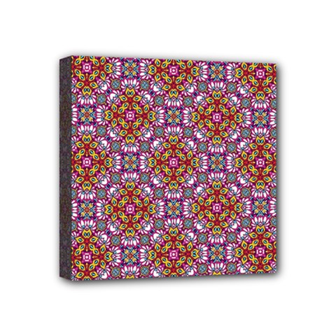 Pattern Mandala Seamless Mini Canvas 4  X 4  (stretched)