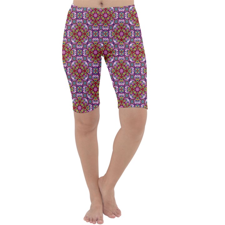 Pattern Mandala Seamless Cropped Leggings 