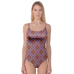 Pattern Mandala Seamless Camisole Leotard 