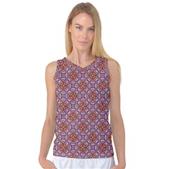 Pattern Mandala Seamless Women s Basketball Tank Top