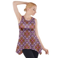 Pattern Mandala Seamless Side Drop Tank Tunic