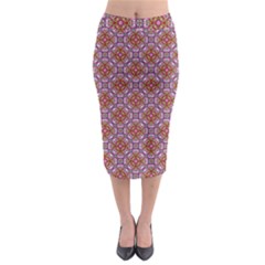 Pattern Mandala Seamless Midi Pencil Skirt