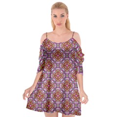 Pattern Mandala Seamless Cutout Spaghetti Strap Chiffon Dress