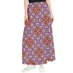 Pattern Mandala Seamless Maxi Chiffon Skirt