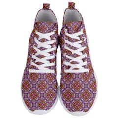 Pattern Mandala Seamless Men s Lightweight High Top Sneakers