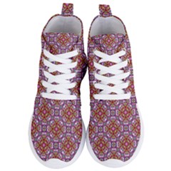 Pattern Mandala Seamless Women s Lightweight High Top Sneakers