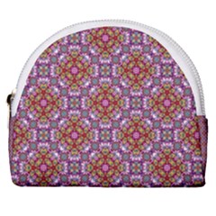 Pattern Mandala Seamless Horseshoe Style Canvas Pouch by Maspions