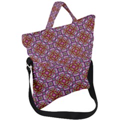 Pattern Mandala Seamless Fold Over Handle Tote Bag