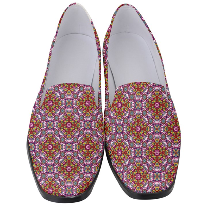 Pattern Mandala Seamless Women s Classic Loafer Heels