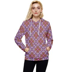 Pattern Mandala Seamless Women s Lightweight Drawstring Hoodie