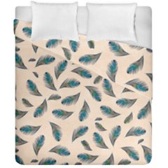 Background Palm Leaves Pattern Duvet Cover Double Side (california King Size)