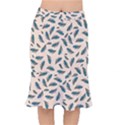 Background Palm Leaves Pattern Short Mermaid Skirt View1