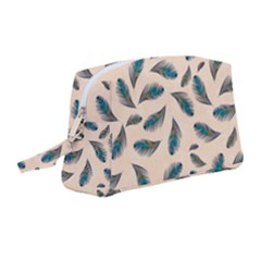 Background Palm Leaves Pattern Wristlet Pouch Bag (medium)